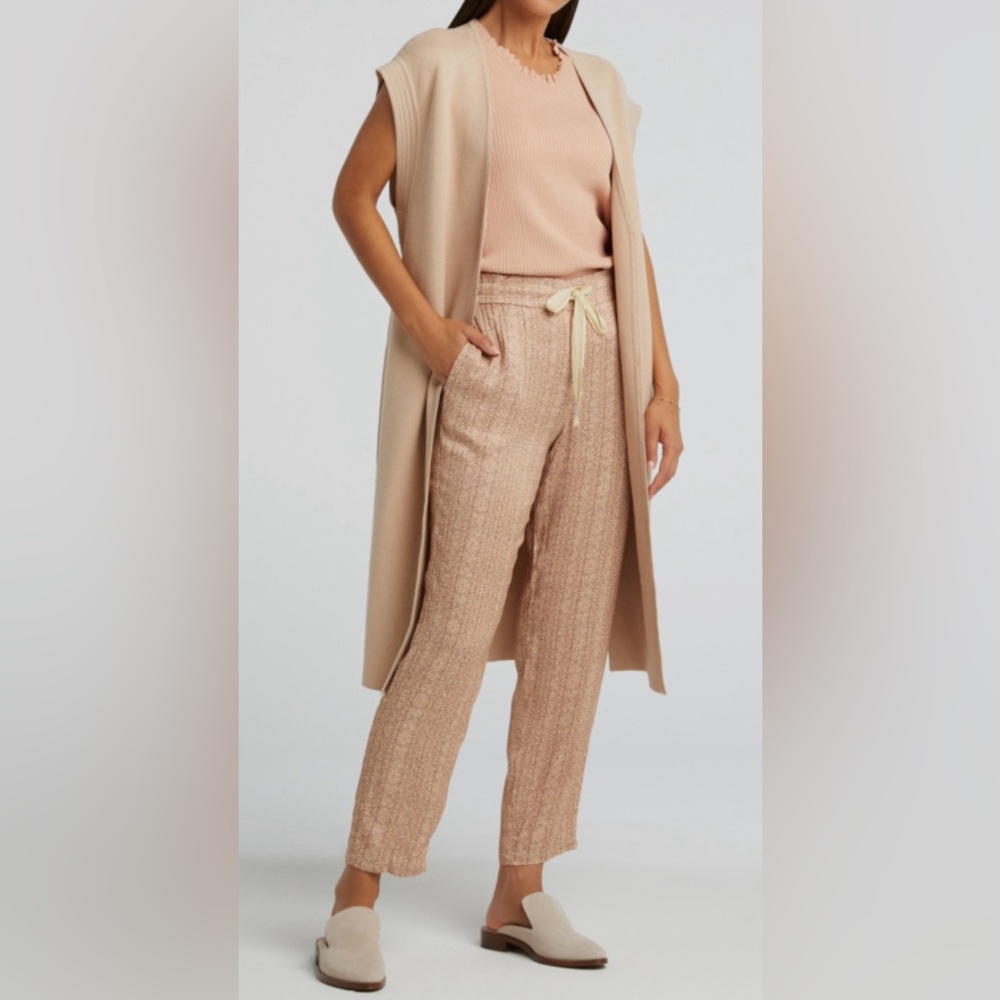 YAYA women long sleeve cardigan sand neutral size small
